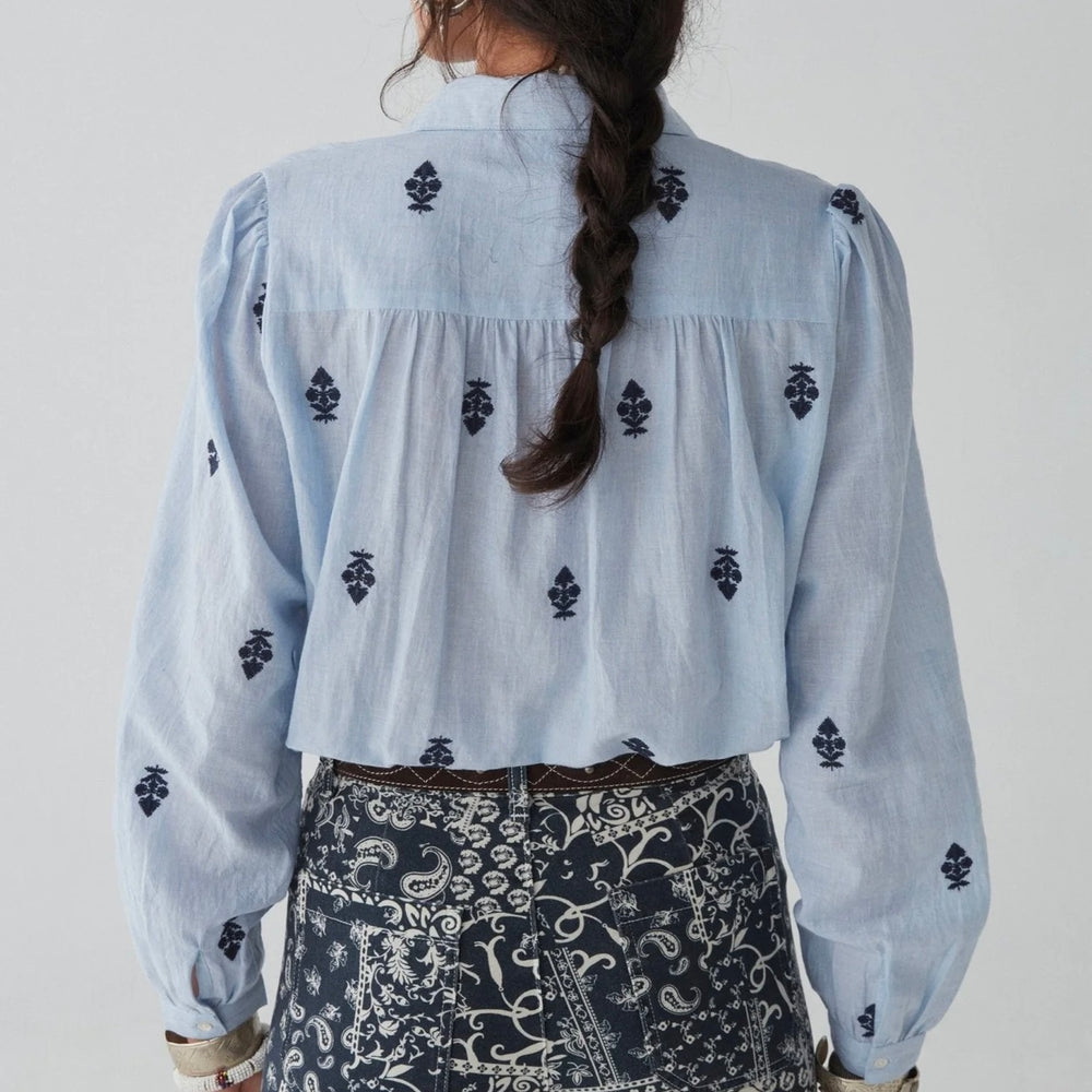 MAISON HOTEL-Marianne Blouse - Light Oxford