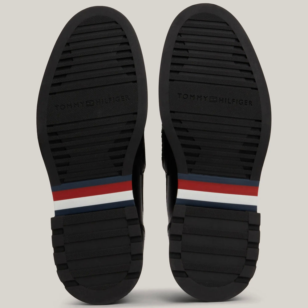 TOMMY HILFIGER - LEATHER CHUNKY SOLE LOAFERS