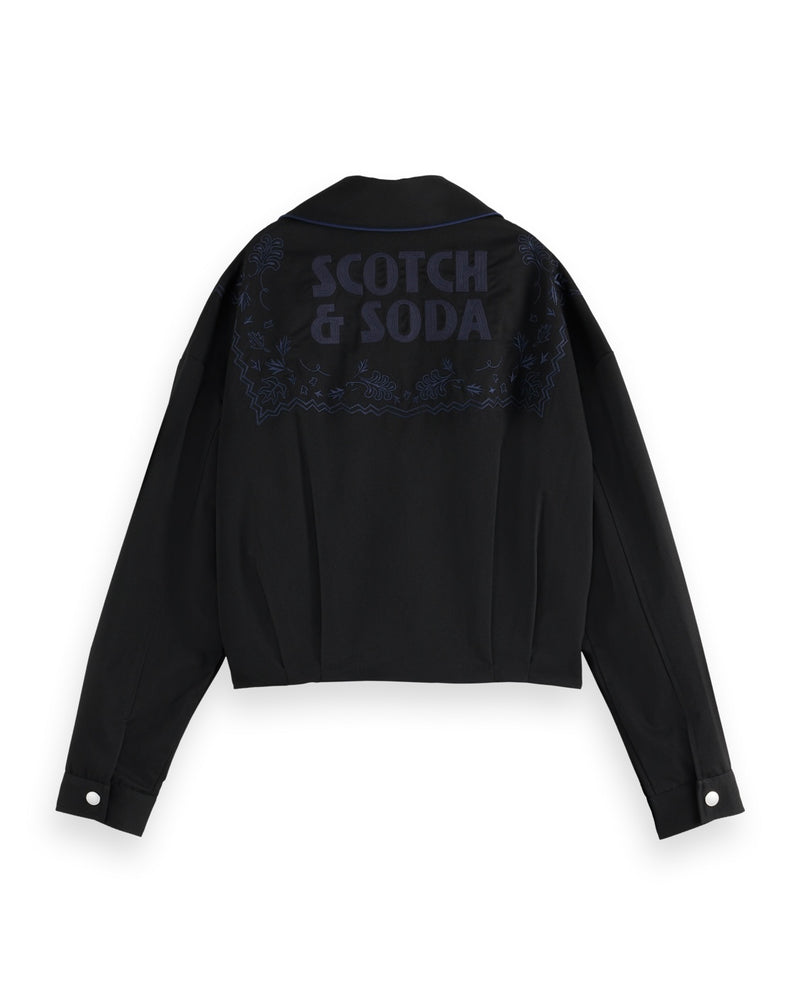 SCOTCH&SODA-EMBROIDERED BOMBER JACKET