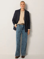MAISON HOTEL-Jackie Blazer - Navy Note