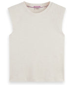 SCOTCH & SODA -Padded shoulder tank