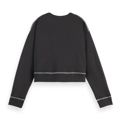 SCOTCH & SODA-Flatlock Chest Logo Sweatshirt