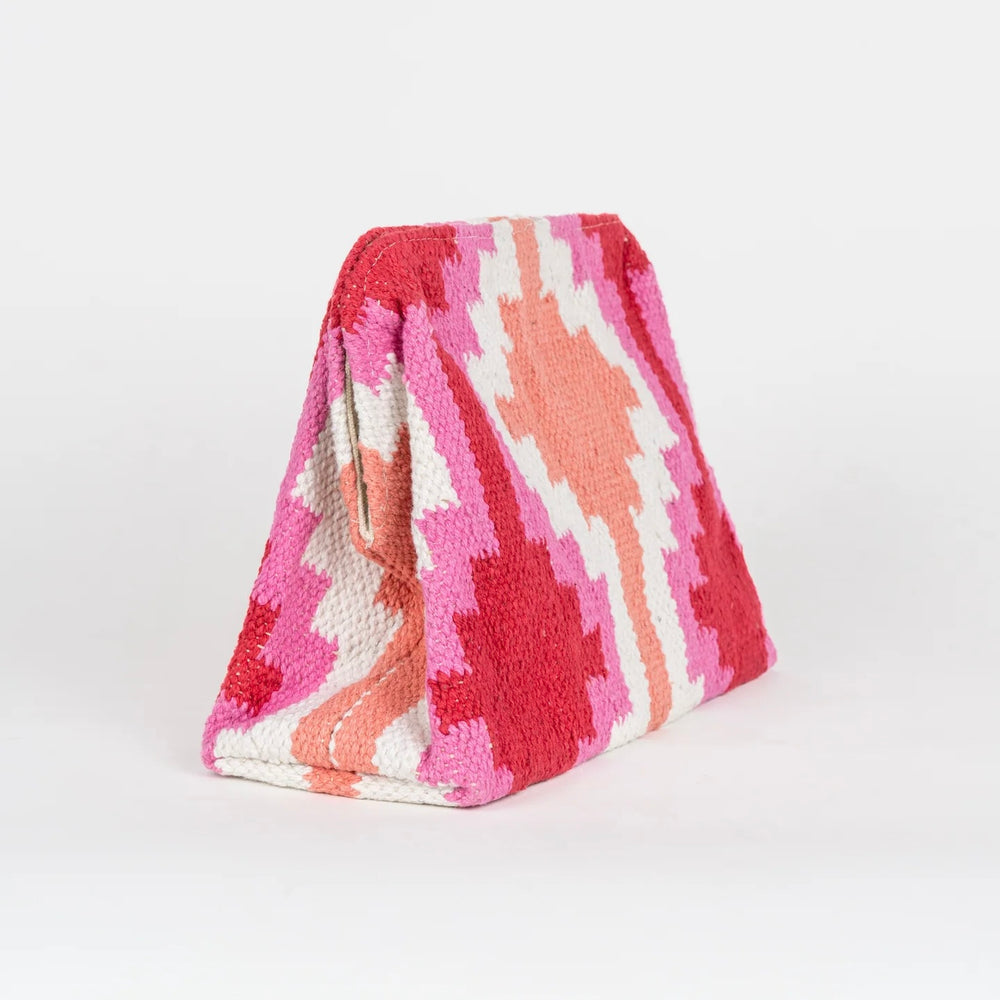 YUCATAN CLUTCH MULTICOLOR PINK