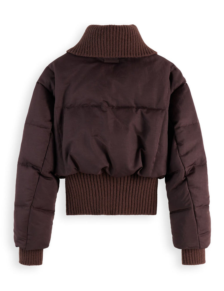 SCOTCH&SODA-AVIATOR COLLAR PUFFER JACKET