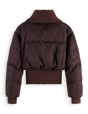 SCOTCH&SODA-AVIATOR COLLAR PUFFER JACKET