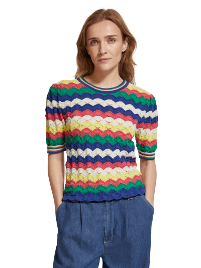 SCOTCH & SODA -Scotch & Soda Wave Stitch Sweater