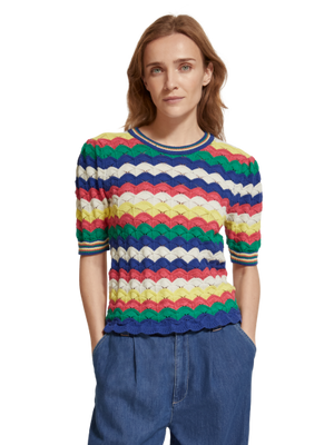 SCOTCH & SODA -Scotch & Soda Wave Stitch Sweater