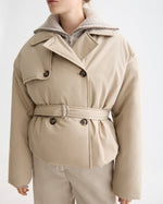 SCOTCH&SODA-LIGHTWEIGHT PADDED POPLIN TRENCH