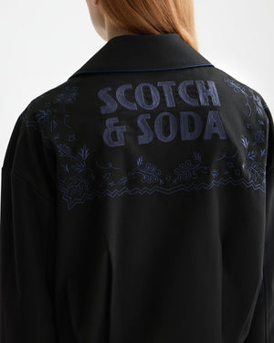 SCOTCH&SODA-EMBROIDERED BOMBER JACKET