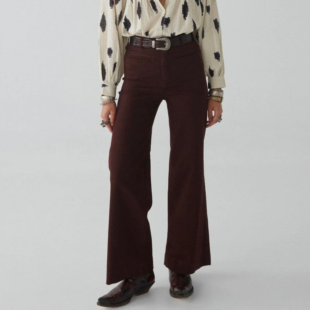 MAISON HOTEL-Viva Pant - Brick Brown