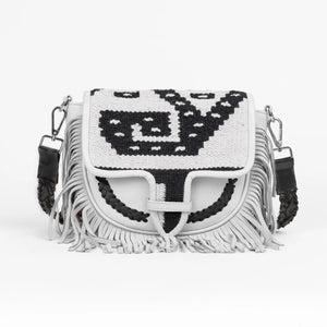 MEDELLIN BLACK& WHITE SHOULDER BAG