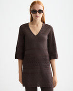 SCOTCH&SODA-METALLIC POINTELLE PULLOVER