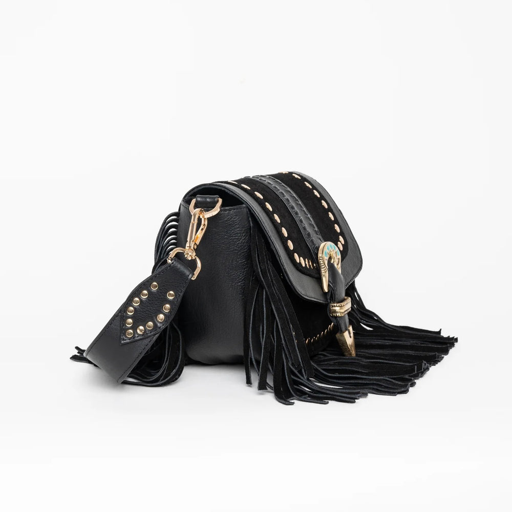 AMAL BLACK CROSSBODY BAG