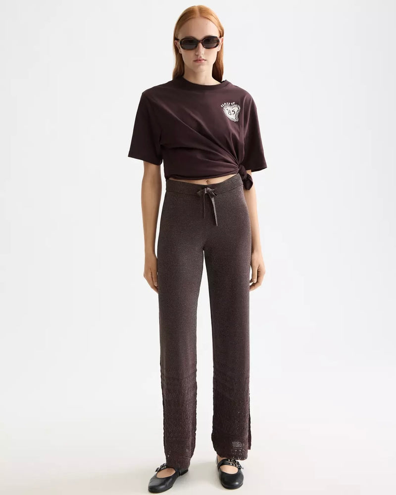SCOTCH&SODA-METALLIC POINTELLE TROUSER