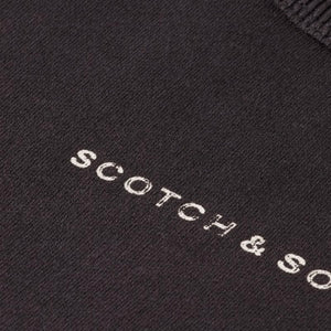 SCOTCH & SODA-Flatlock Chest Logo Sweatshirt