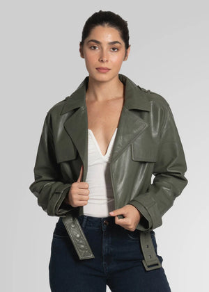 AMAPELLE-ROMIE - CROPPED TRENCH BIKER