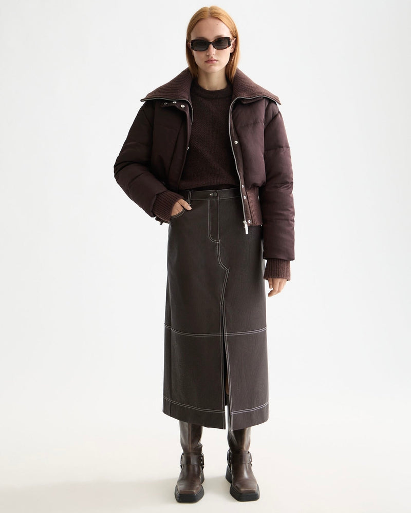 SCOTCH&SODA-AVIATOR COLLAR PUFFER JACKET