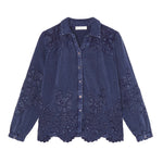 MAISON HOTEL-Ariana Blouse - Indigo Blue