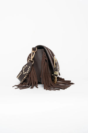 AMAL BROWN CROSSBODY BAG