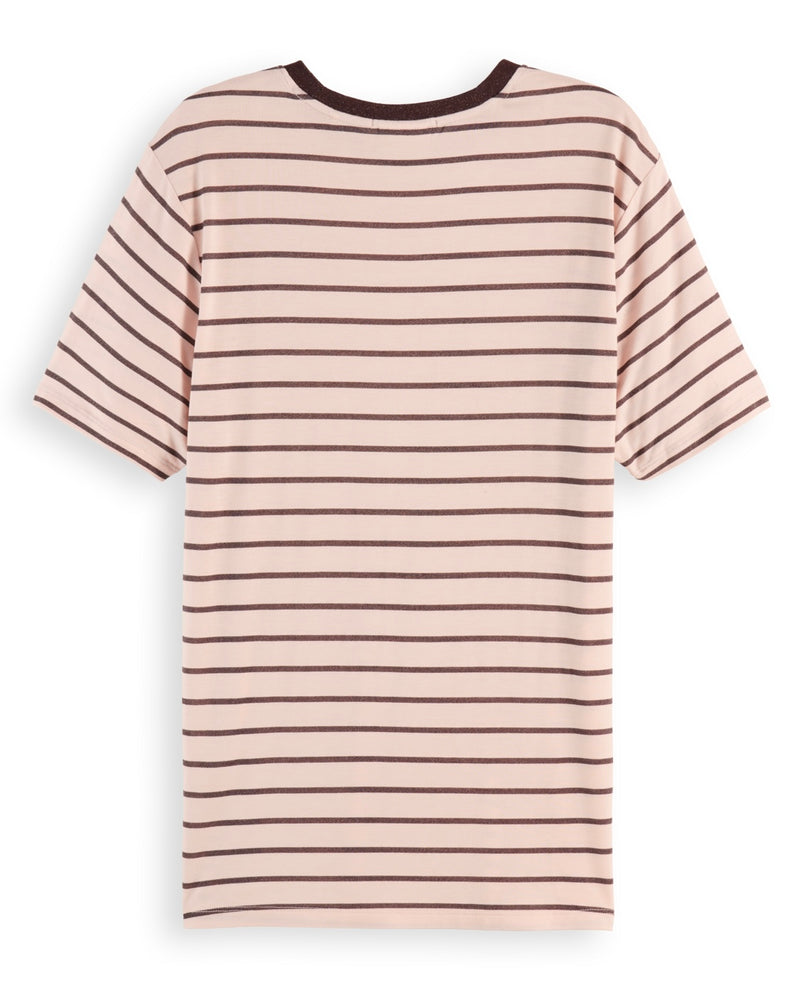 SCOTCH&SODA-STRIPED REGULAR T-SHIRT