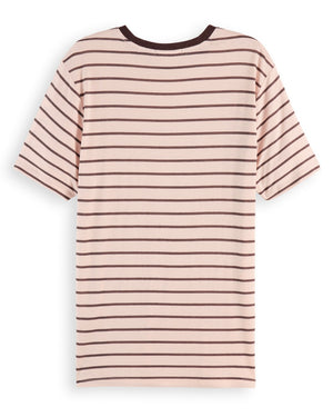SCOTCH&SODA-STRIPED REGULAR T-SHIRT