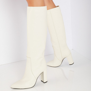 OVYE- VITELLO off-white Italian boots